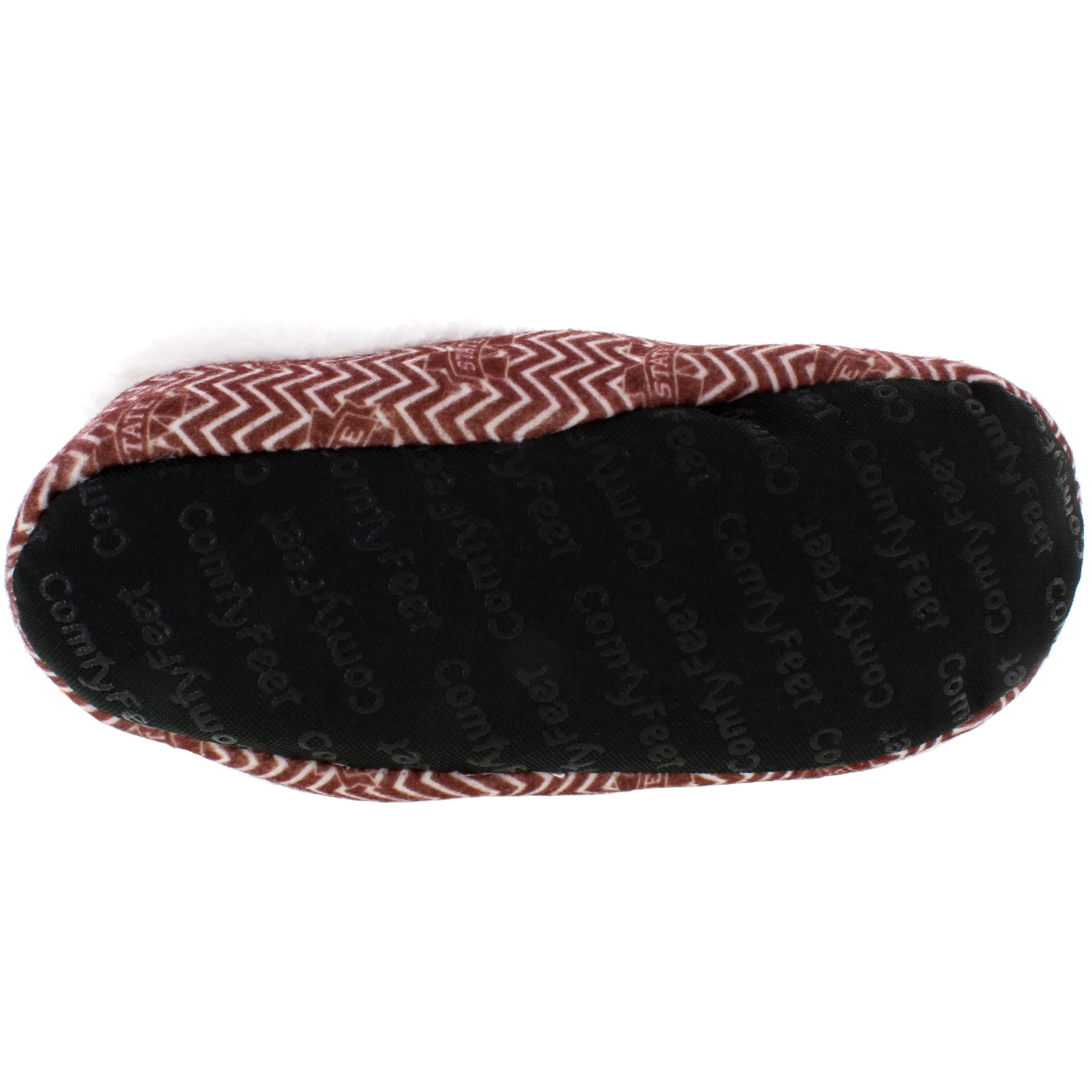 Mississippi State Bulldogs Chevron Slip On Slippers