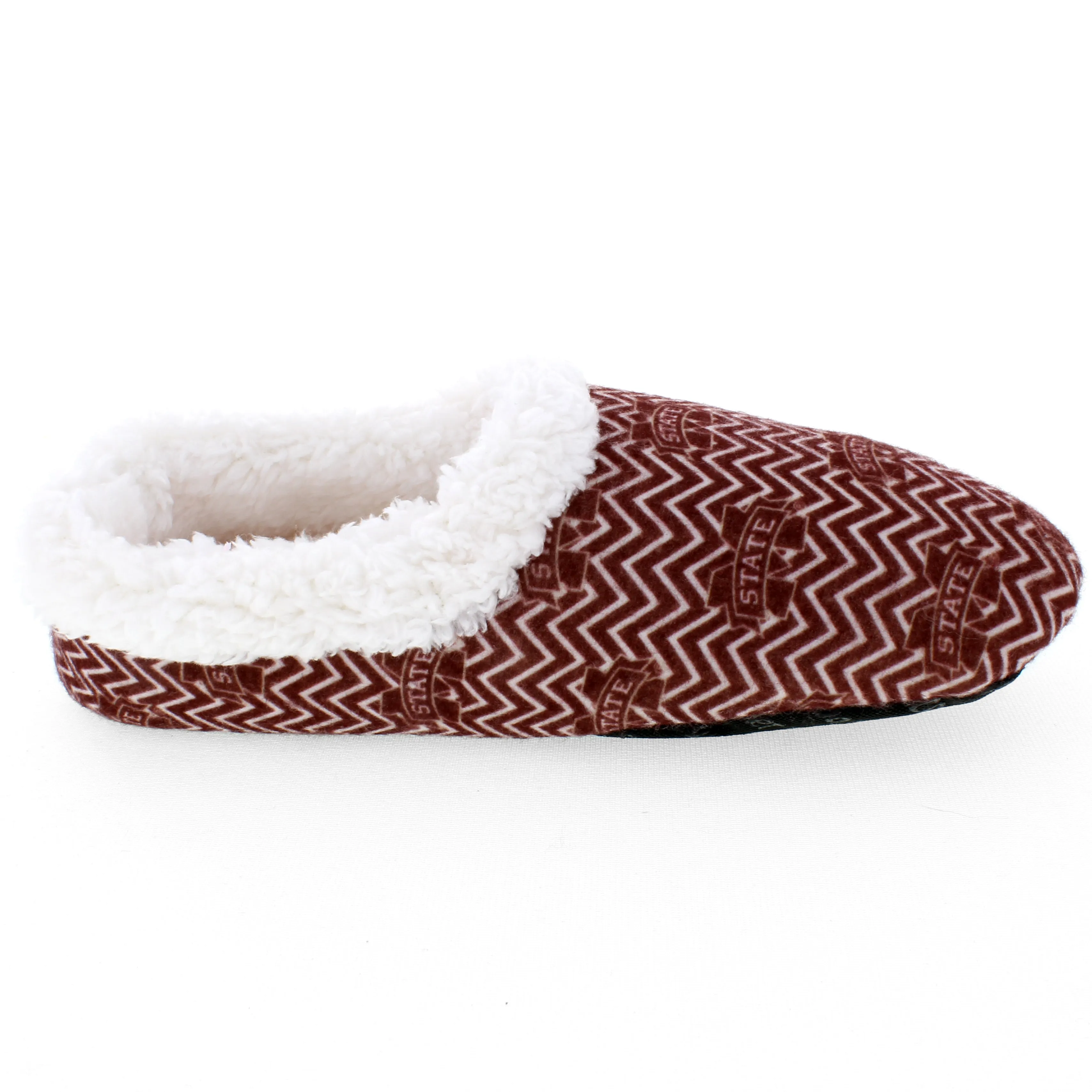 Mississippi State Bulldogs Chevron Slip On Slippers