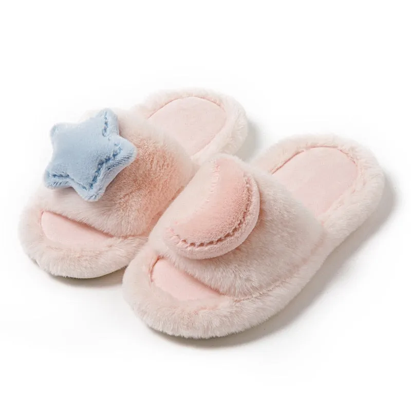 Moon & Star Cotton Slippers