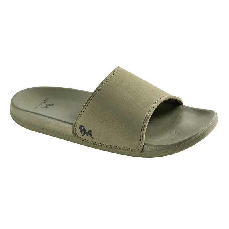 Neeman's Eco Slides Slippers | Olive Green | Lightweight Flip Flop