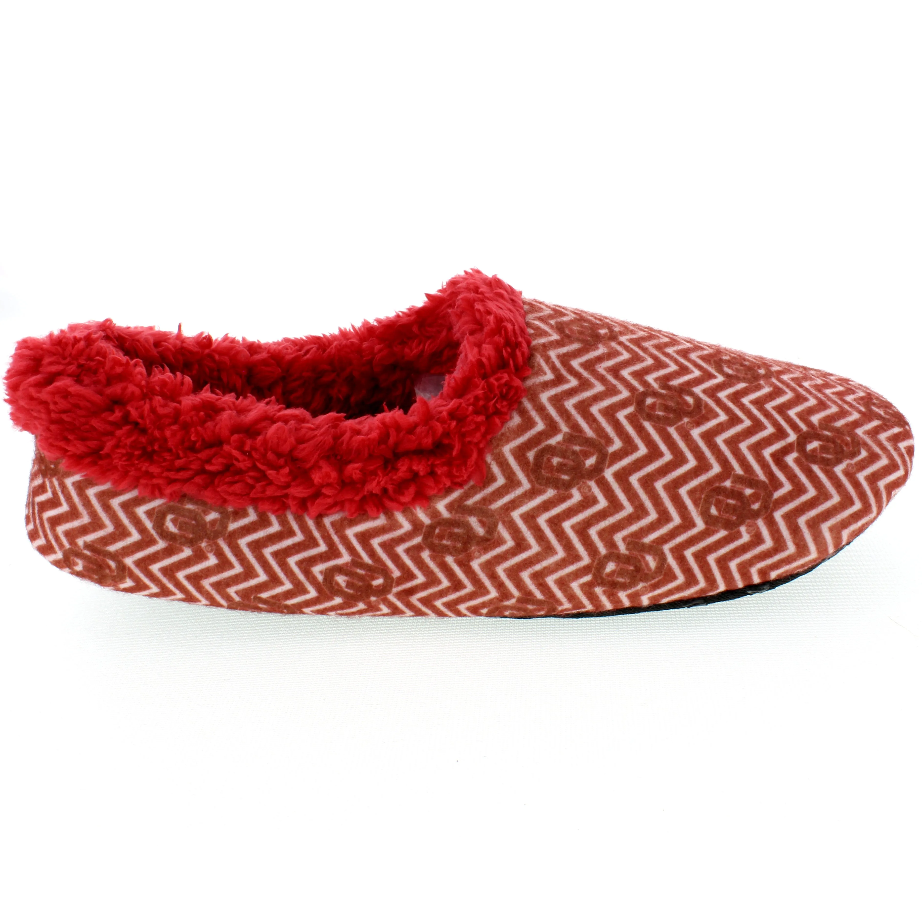 Oklahoma Sooners Chevron Slip On Slippers