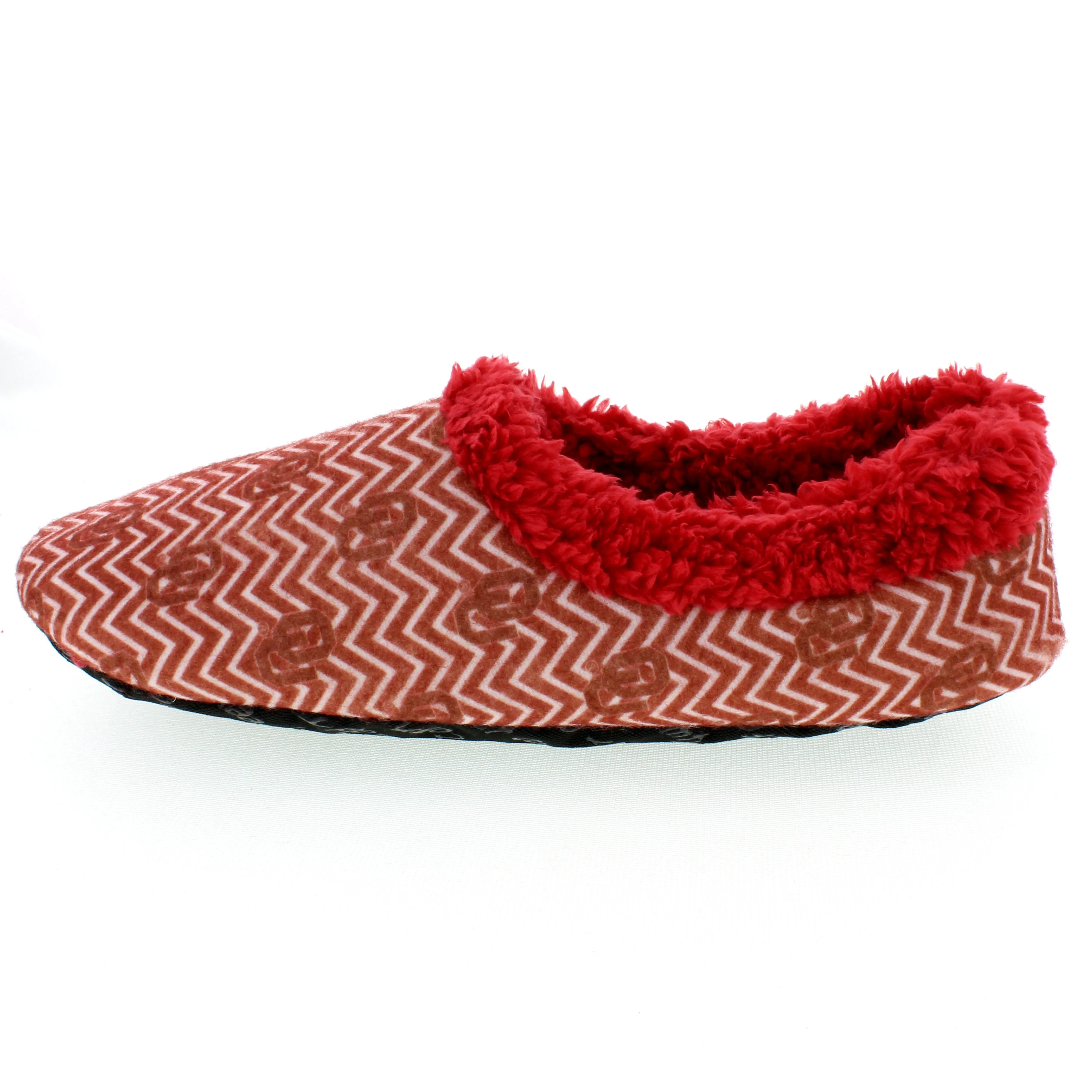 Oklahoma Sooners Chevron Slip On Slippers