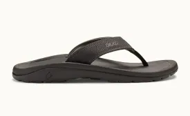 Olukai Men's Ohana Sandal/Black-Dark Shadow