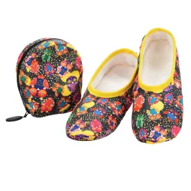 Owls Snoozies Skinnies Travel Slipper