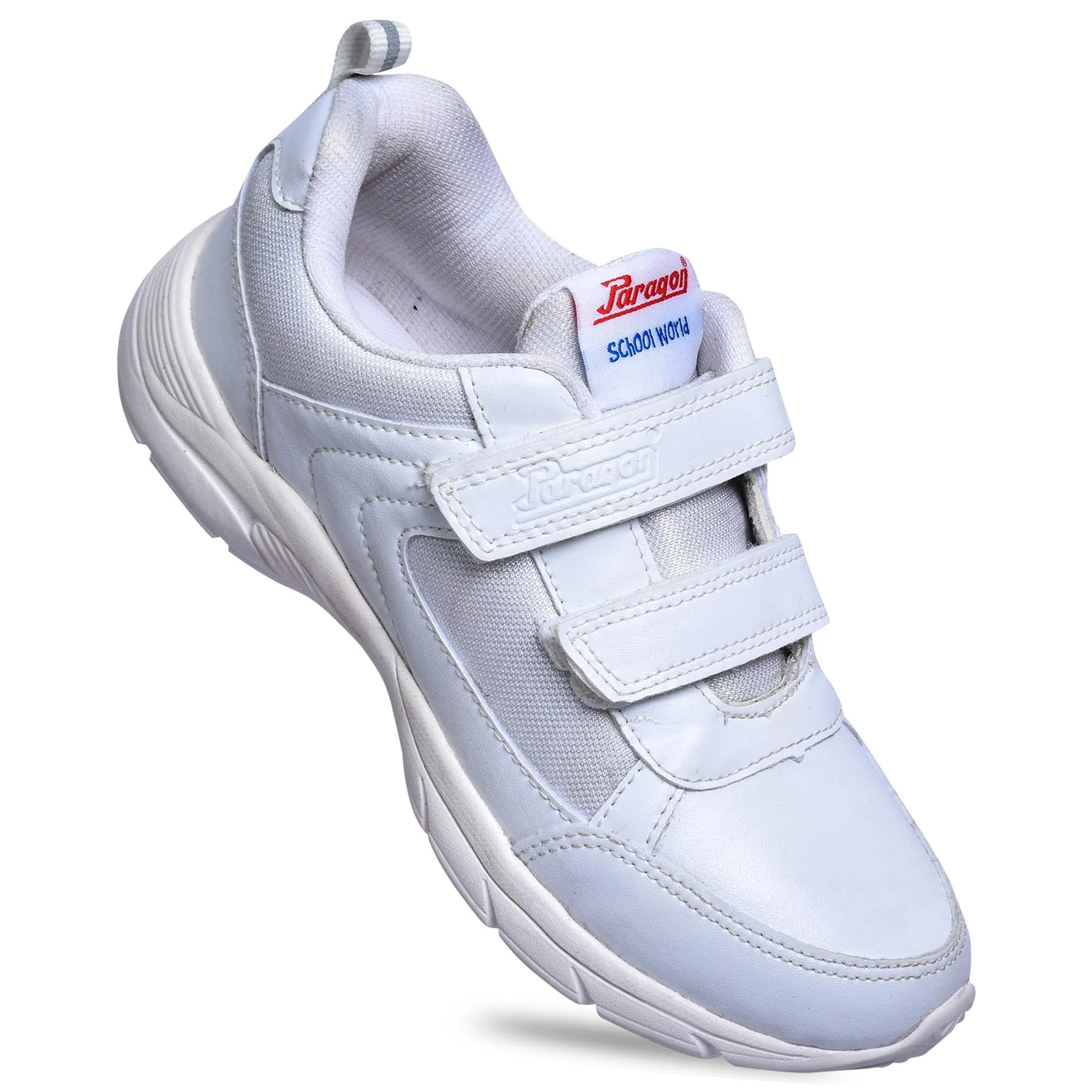 Paragon FBK0774K Kids Boys Girls School Shoes Comfortable Cushioned Soles | Durable | Daily & Occasion wear White