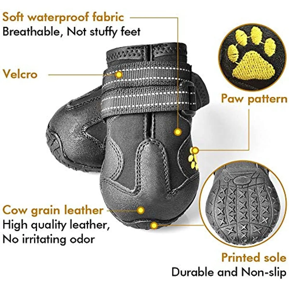 Rugged Anti-slip Waterproof Shoes for Dog