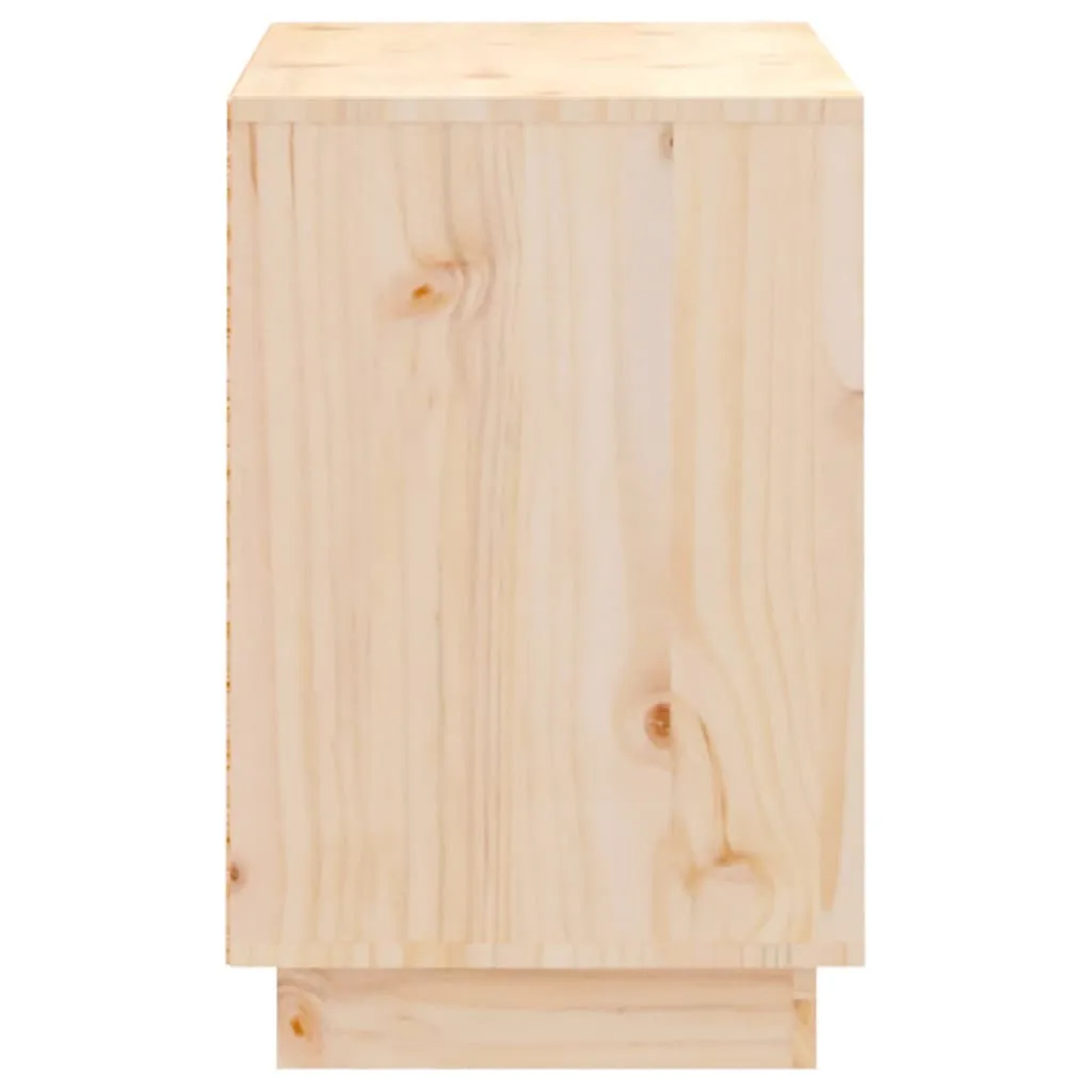 Shoe Cabinet 110x34x52 cm Solid Wood Pine