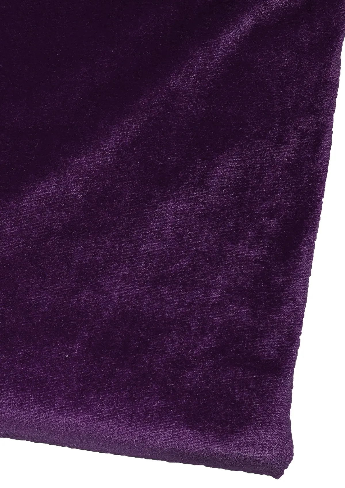 Soft Velvet Fabric Luxury Soft Touch Velour 60" Plain Dyed Spandex 1-Way Stretch