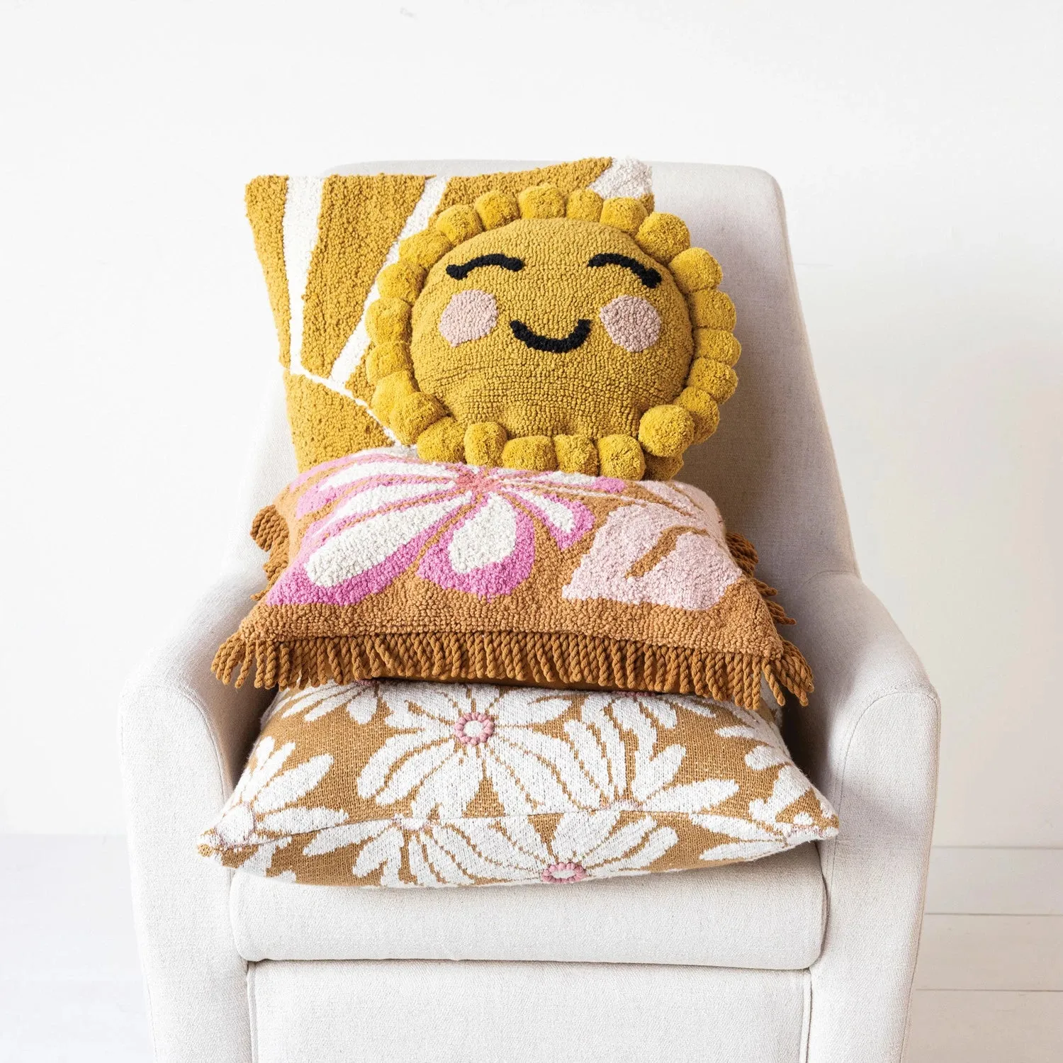 Sun Shaped Hook Pillow