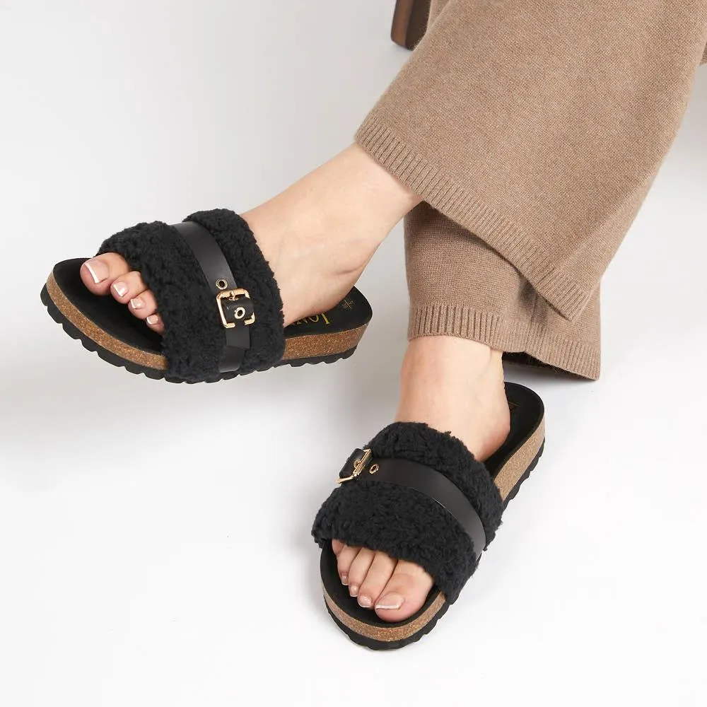 Tawny Mule Slippers - TAWNY / 322 811