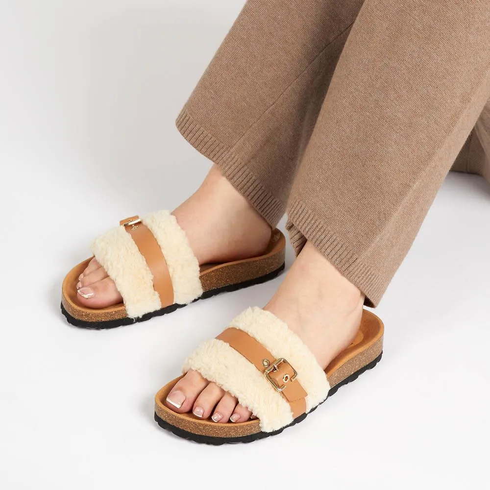 Tawny Mule Slippers - TAWNY / 322 811