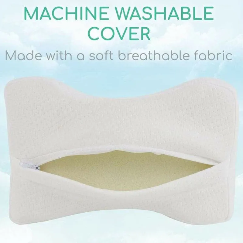 Vive Health Xtra-Comfort Memory Foam Knee Pillow - White