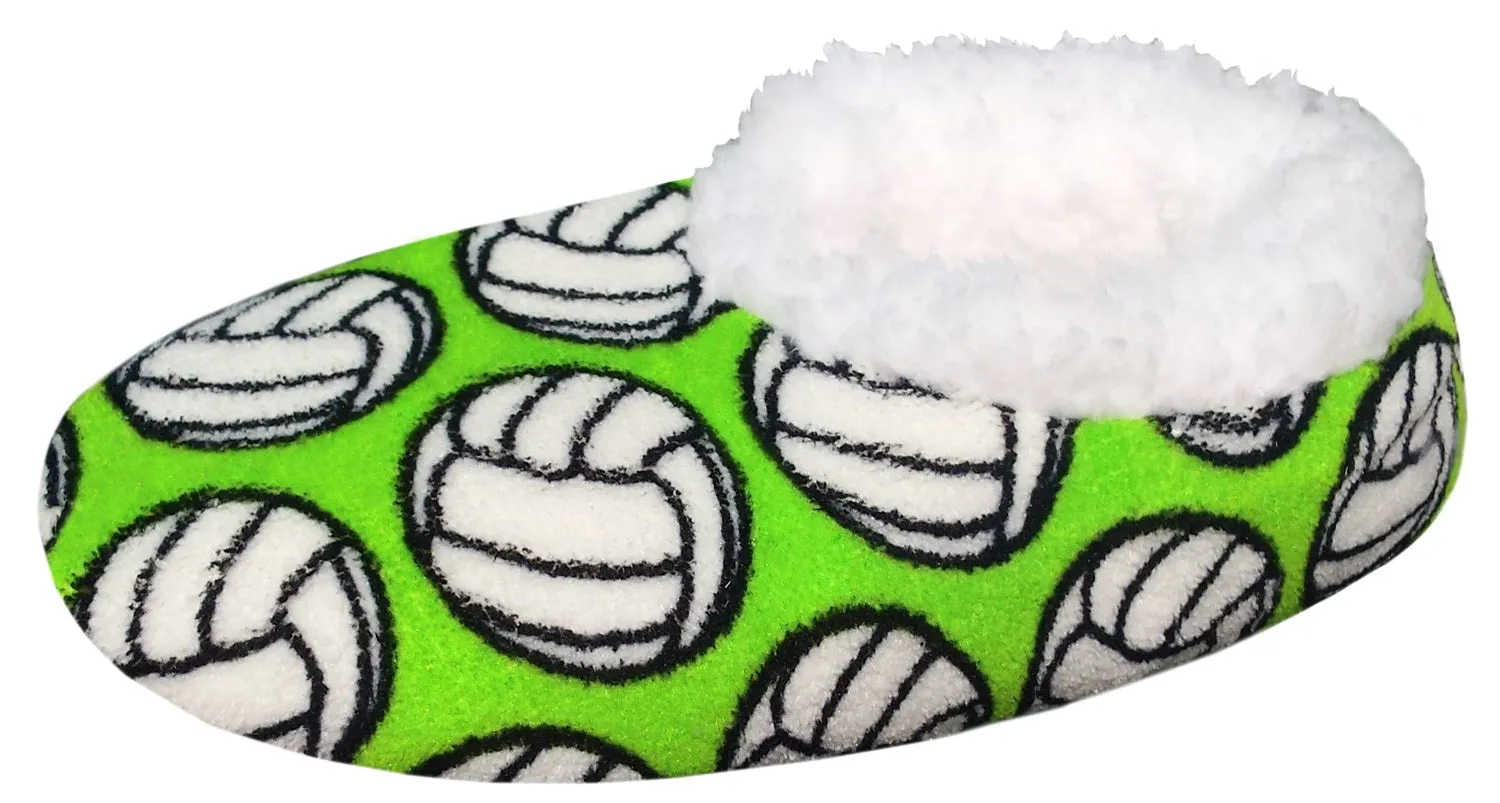 VolleyCozy Snoozies: Plush Slippers for Fans!