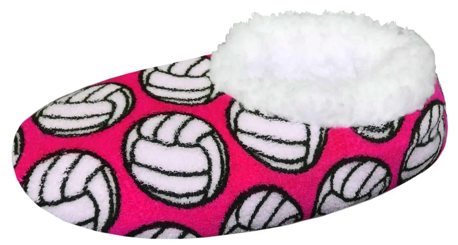 VolleyCozy Snoozies: Plush Slippers for Fans!