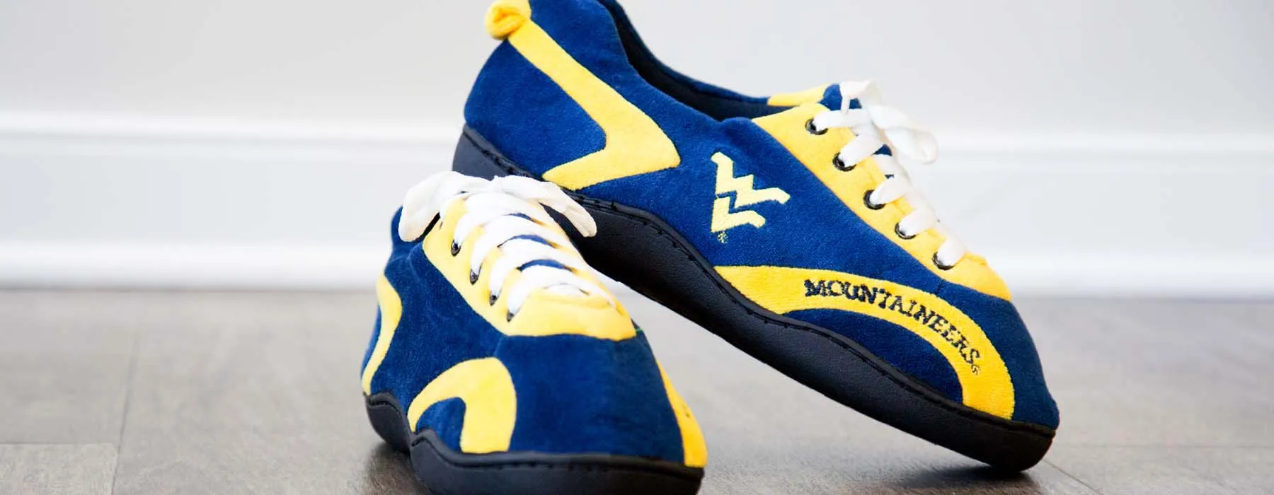 West Virginia Mountaineers All Around Rubber Soled Slippers