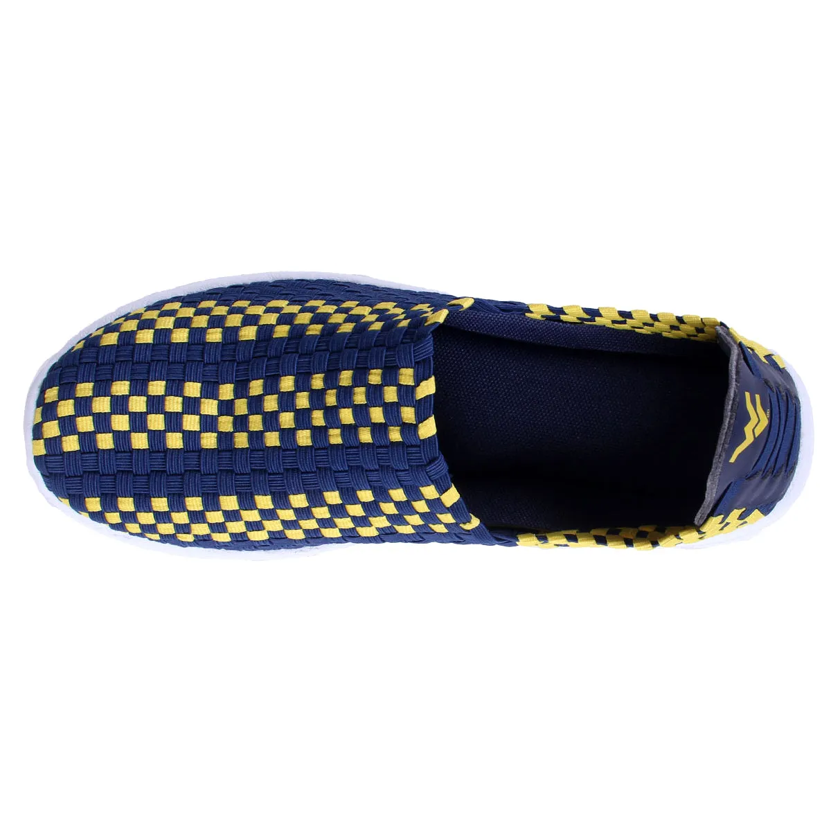 West Virginia Mountaineers Woven Colors Comfy Slip On Shoes