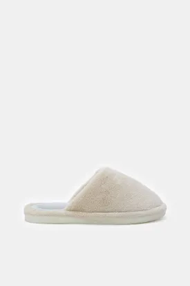 Women Taupe Memory Foam Slipper