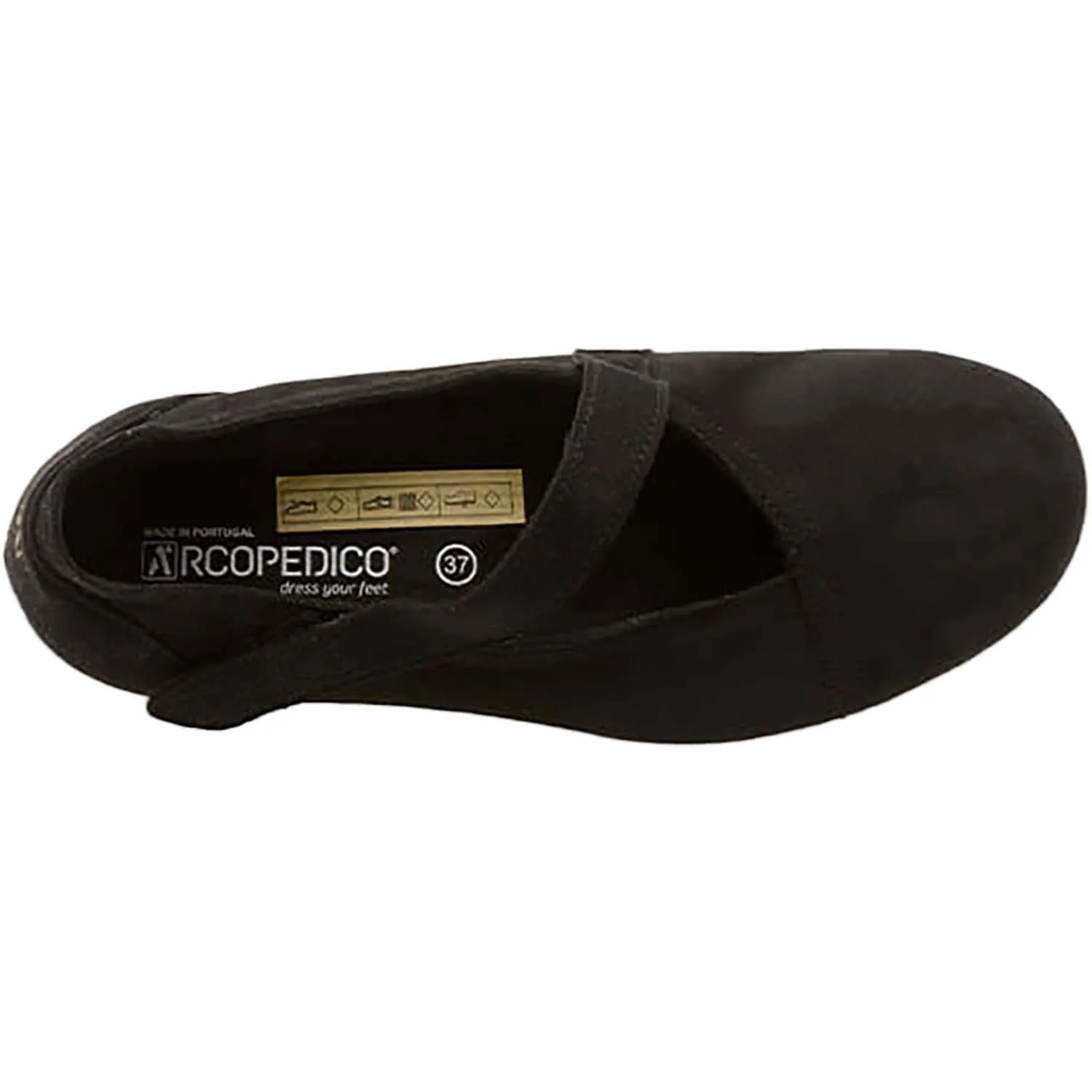 Women's Arcopedico Arches Black Lytech Synthetic