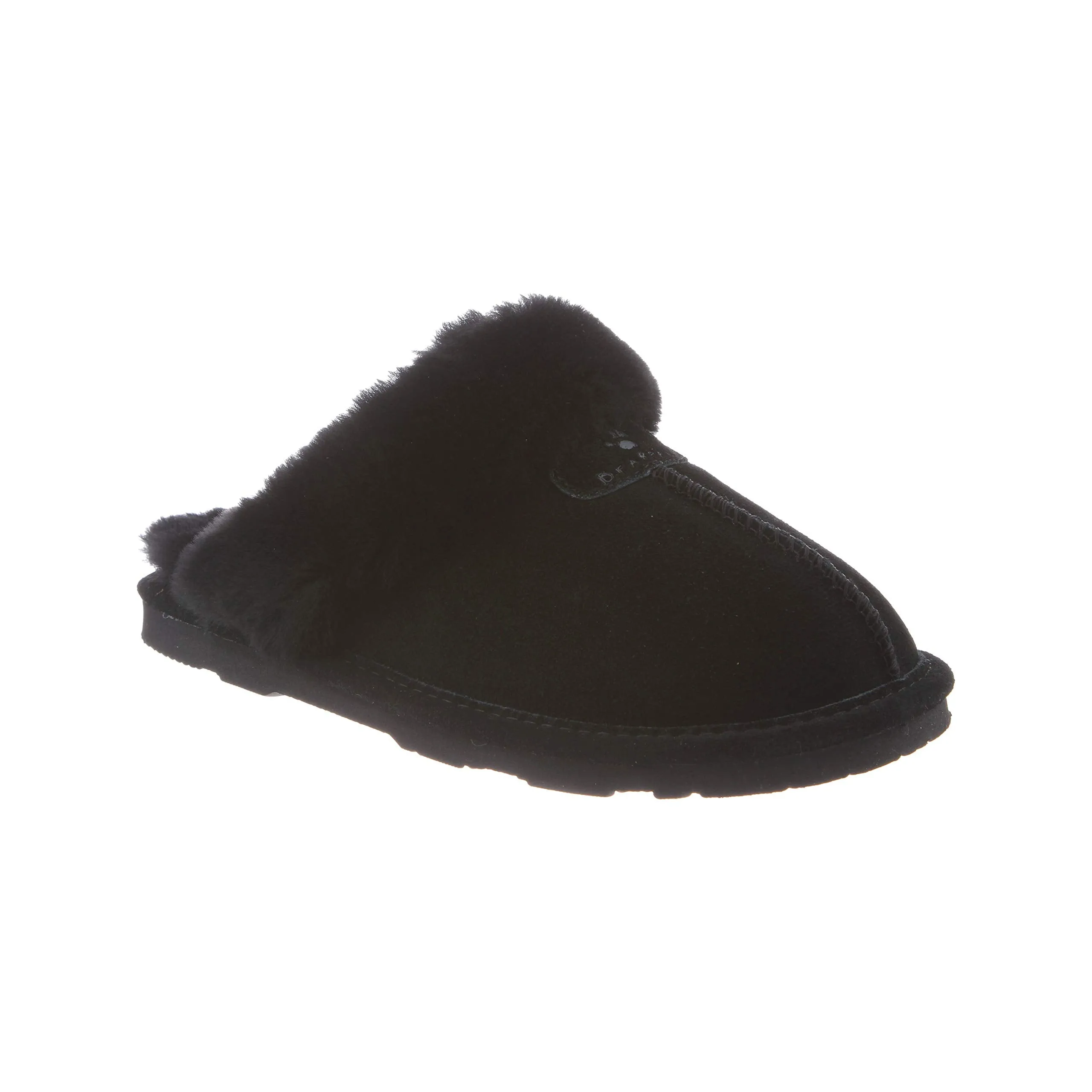 Women's Shoes Bearpaw LOKI II Scuff Suede Slippers 671W BLACK