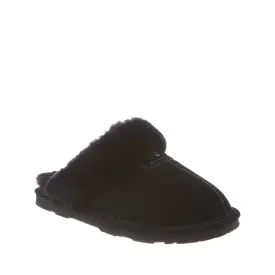 Women's Shoes Bearpaw LOKI II Scuff Suede Slippers 671W BLACK