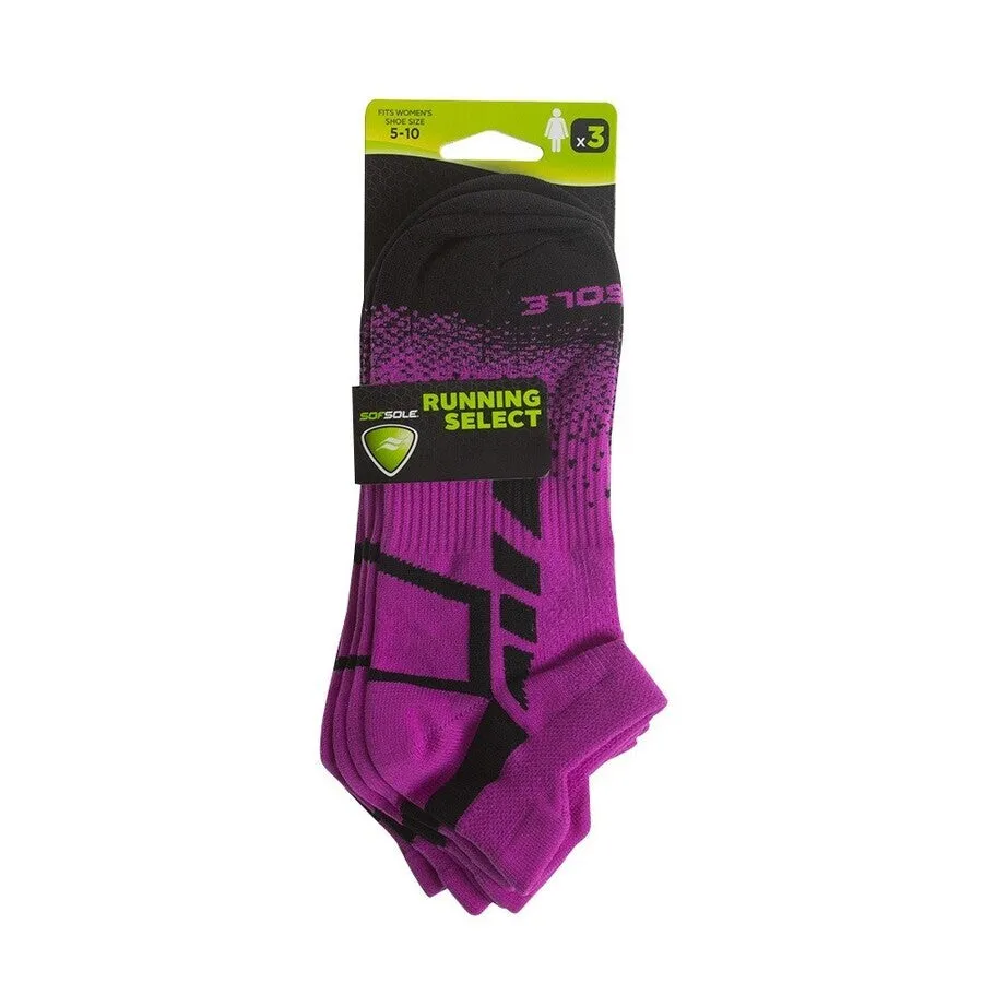 Womens Sof Sole Running Select 3 Pack Socks