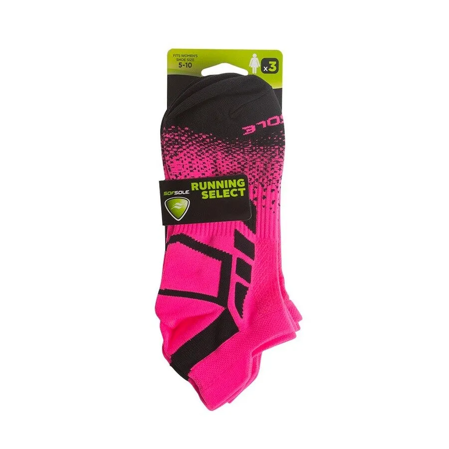 Womens Sof Sole Running Select 3 Pack Socks