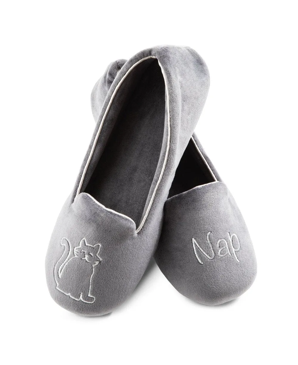 Women’s Velour Conversational Smoking Slippers